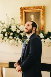 groom at wedding